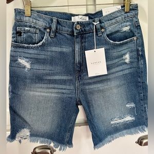 Kancan High Rise Distressed Shorts 7/27
